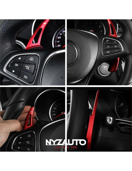 Extensión Palanca Cambio Aluminio NYZAUTO Rojo Modelo B