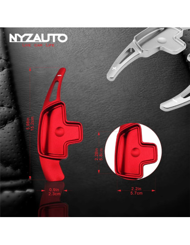Extensión Palanca Cambio Aluminio NYZAUTO Rojo Modelo B