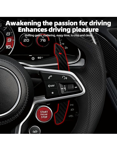 Palanca de Cambio Magnética OHC MOTORS Fibra de Carbono Audi