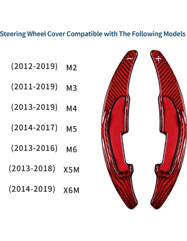 Palanca de Cambio Extensora T-carbon para BMW M2 M3 M4 M5 M6 X5M X6M Rojo