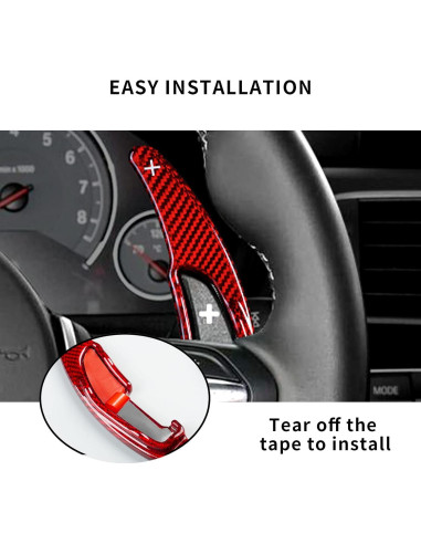 Palanca de Cambio Extensora T-carbon para BMW M2 M3 M4 M5 M6 X5M X6M Rojo