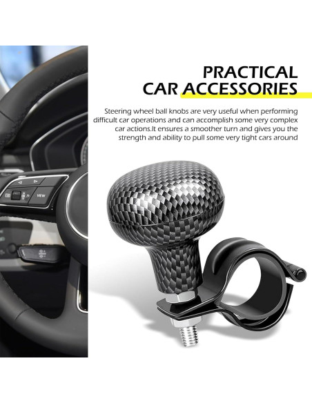 Bola de refuerzo para volante Zeathery fibra de carbono 5.08 cm