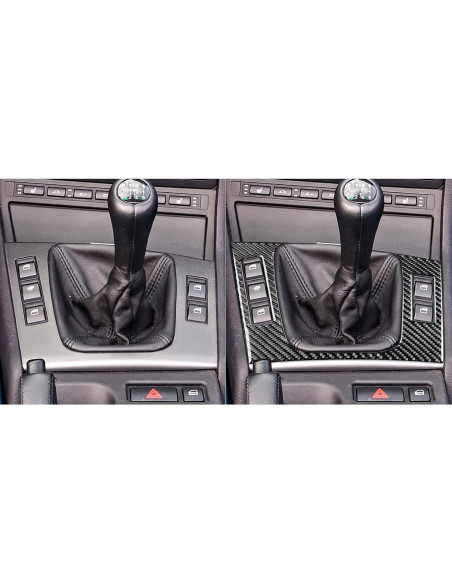 Accesorio de Cambio de Marchas Fibra de Carbono Genérico BMW E46
