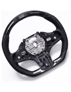 Volante Revolve D-Type Racing Fibra de Carbono LED BMW 2019-2024 2