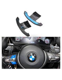 Palancas de Cambio de Volante BMW Jesusii Azul Fibra Carbono