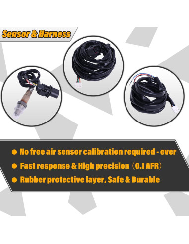 Medidor de Relación Aire/Combustible UEGO FHRHRY 52mm Digital
