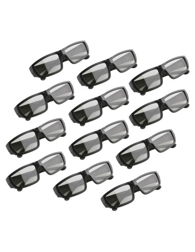 Gafas 3D GELETE pasivas unisex para cine y TV 12 piezas