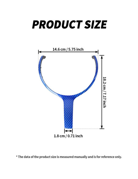 Cubierta de Moldura del Volante SHSBSCAR para BMW F20 F30 F32