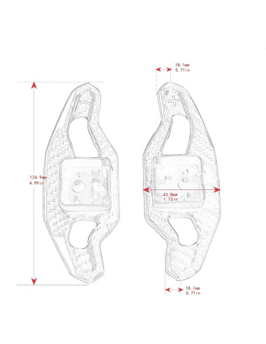 Palanca de Cambio de Fibra de Carbono SK CUSTOM para Audi