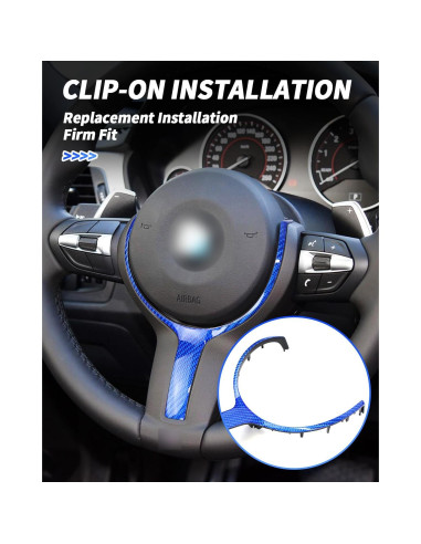 Cubierta de Moldura del Volante SHSBSCAR para BMW F20 F30 F32