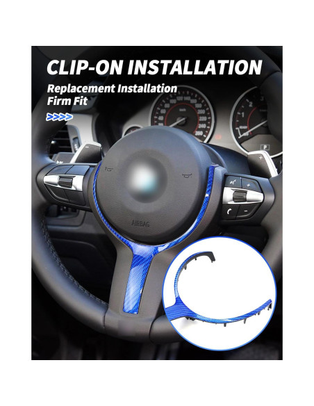 Cubierta de Moldura del Volante SHSBSCAR para BMW F20 F30 F32