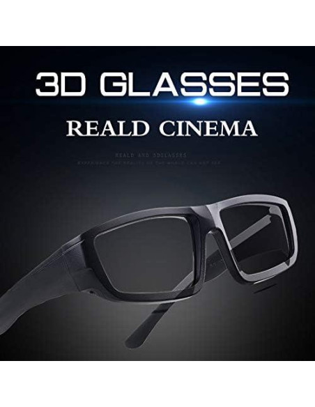Gafas 3D GELETE pasivas unisex para cine y TV 12 piezas