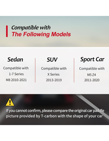 Cubierta de Extensión Cambiador Paletas T-carbon Rojo BMW