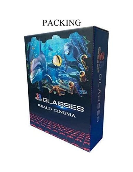 Gafas 3D GELETE pasivas unisex para cine y TV 12 piezas