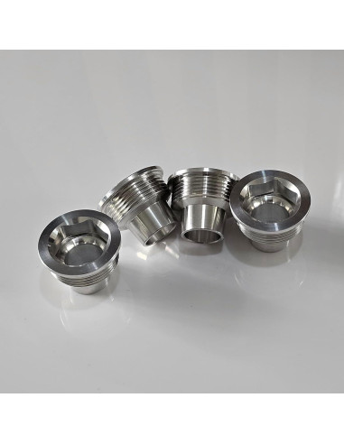 4 Inserciones de Inyector de Combustible Aluminio HOMEWITHU 1.8T