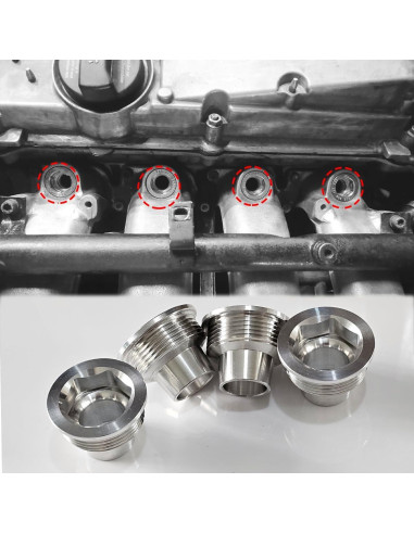 4 Inserciones de Inyector de Combustible Aluminio HOMEWITHU 1.8T