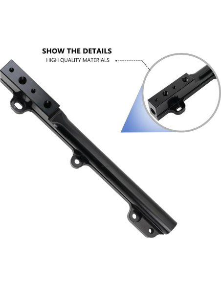 Kit de riel de combustible BARTOO D Series 1.27 cm aluminio