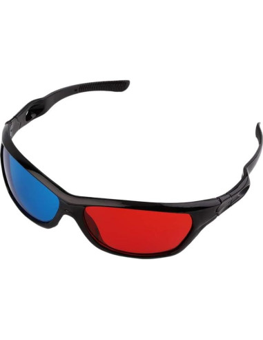 Gafas 3D Unisex Calsgkspray Marco Negro y Rojo