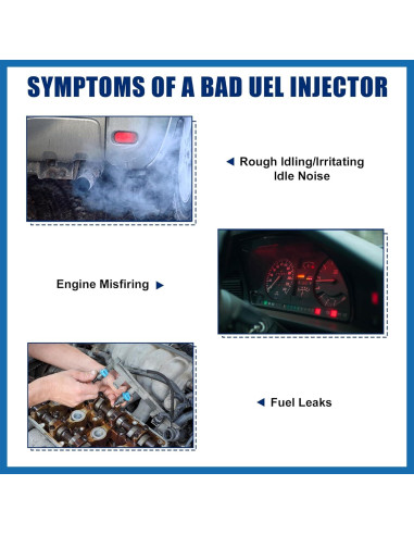 Inyector de Combustible 4 Pcs A ABSOPRO para Citroen y Peugeot