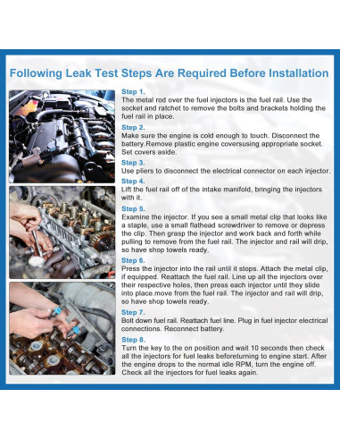 Inyector de Combustible 4 Pcs A ABSOPRO para Citroen y Peugeot