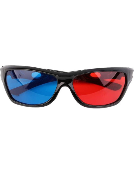 Gafas 3D Unisex Calsgkspray Marco Negro y Rojo