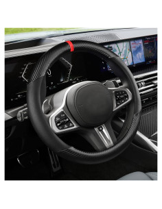 Cubierta de Volante de Coche PACLVIO 37-38 cm Antideslizante