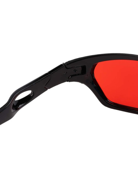 Gafas 3D Unisex Calsgkspray Marco Negro y Rojo