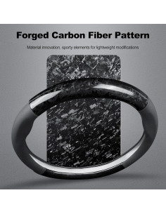 Manga de Volante Ergocar 37-38cm Fibra Carbono y Cuero 2