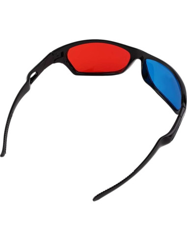 Gafas 3D Unisex Calsgkspray Marco Negro y Rojo