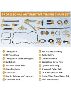 Kit de cadena de distribución Lapvier para BMW 2.0L 2012-2018 2
