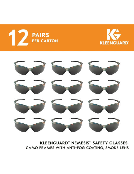 Gafas de Seguridad KleenGuard V30 Nemesis 12 Pares Antivaho