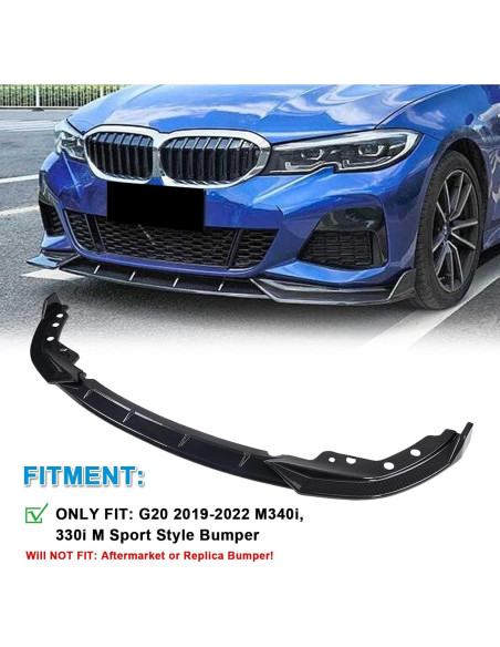 Lip Spoiler Parachoques Frontal KHK para BMW G20 M-Sport 2019-2022
