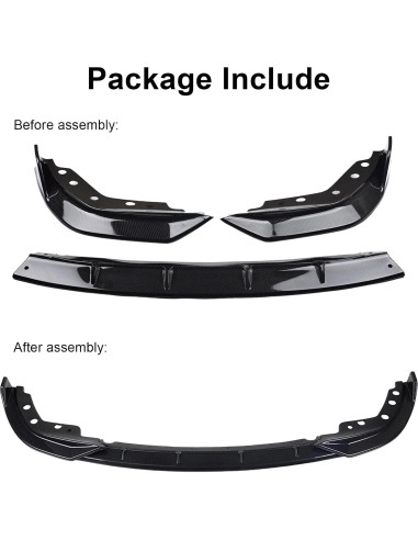 Lip Spoiler Parachoques Frontal KHK para BMW G20 M-Sport 2019-2022