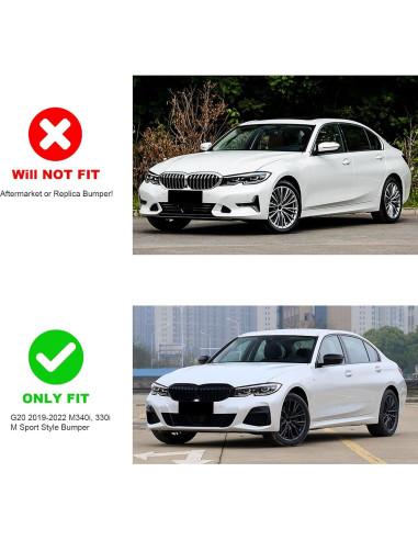 Lip Spoiler Parachoques Frontal KHK para BMW G20 M-Sport 2019-2022