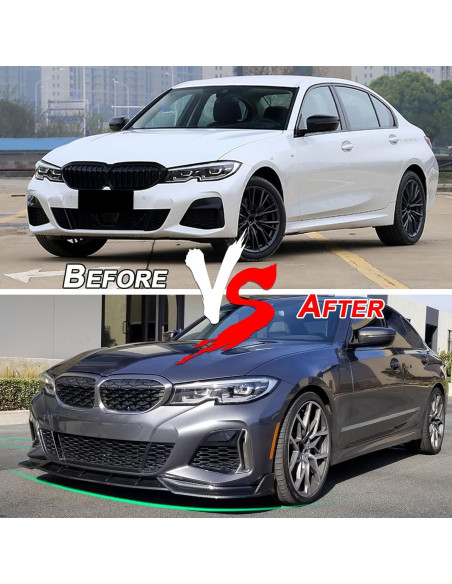 Lip Spoiler Parachoques Frontal KHK para BMW G20 M-Sport 2019-2022