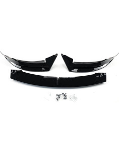 Labio Frontal 3 Piezas ABS para Tesla Model 3 2017-2023 Negro 2