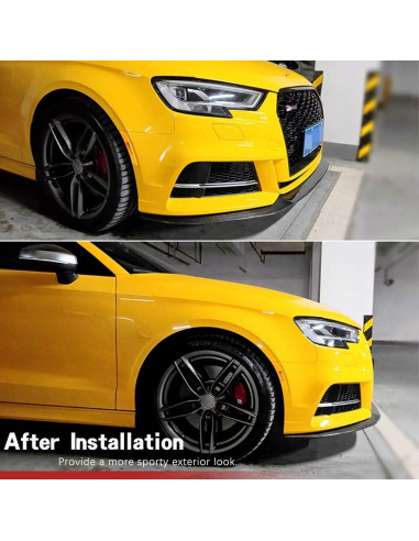 Labio Frontal de Fibra de Carbono Audi S3 A3 Sline 2017-2020
