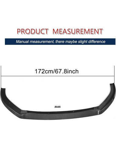 Labio Frontal de Fibra de Carbono Audi S3 A3 Sline 2017-2020