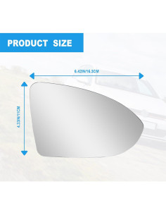 Espejo Calentado Lado Derecho Vrasly para Volkswagen Golf 2015-2021 2