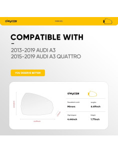 Espejo Lateral Derecho Audi A3 2013-2019 Calentado Oleycaw 2