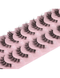 Pestañas Postizas FANXITON 15mm 3D Naturales 10 Pares 2