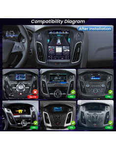 Radio de Coche 8Core para Ford Focus 2012-2018 con Bluetooth 5.0 2