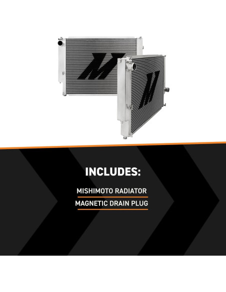 Radiador de Aluminio Mishimoto MMRAD-E36-92 para BMW E36 1992-1999