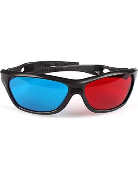 Paquete de 2 Gafas 3D VizGiz Rojo y Cian para Películas