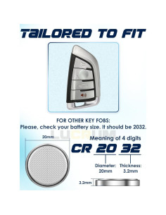 Batería CR2032 Lucrum para Llave BMW y Mini 2014-2025 - 2 Pcs 2