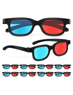 Gafas 3D Milisten 10 Pcs Rojo Azul Estereoscópicas