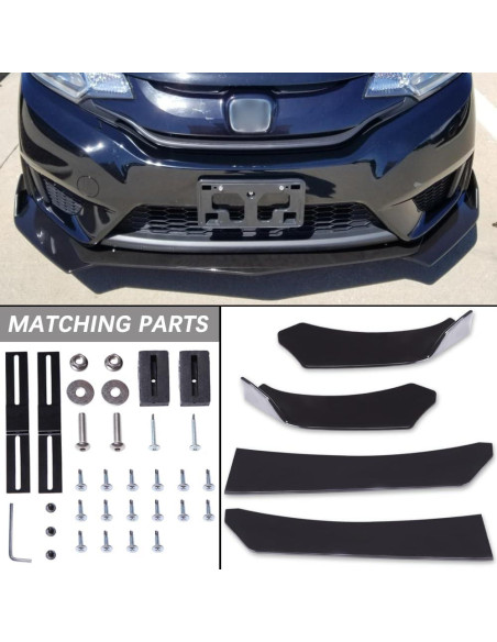 Kit Labio Divisor Parachoques Frontal Universal DREAMOTOR 4PCS