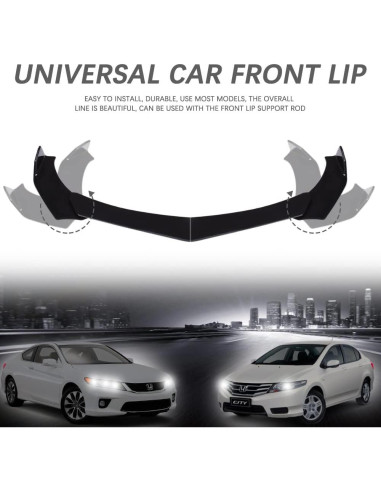 Kit Labio Divisor Parachoques Frontal Universal DREAMOTOR 4PCS