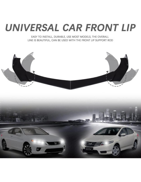 Kit Labio Divisor Parachoques Frontal Universal DREAMOTOR 4PCS