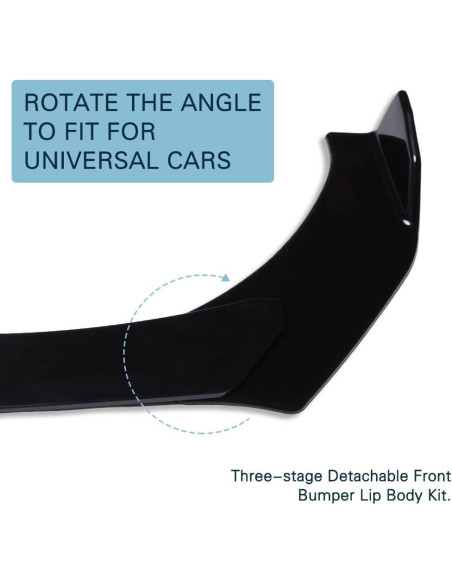 Kit Labio Divisor Parachoques Frontal Universal DREAMOTOR 4PCS